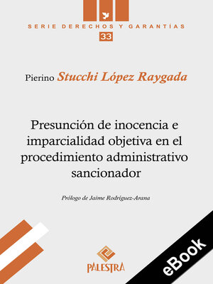 cover image of Presunción de inocencia e imparcialidad objetiva en el procedimiento administrativo sancionador